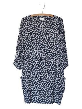 Komil Lucy Cotton Crepe Dandilion Tunic Dress Size Large